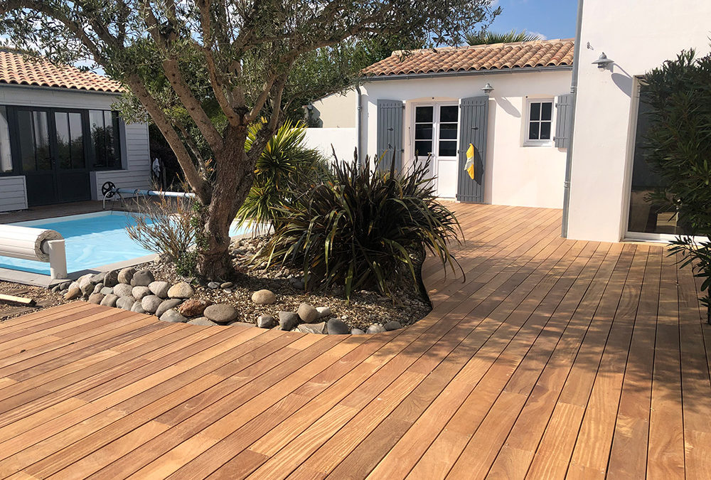 Terrasse en Cumaru à Périgny – Remplacement d’une terrasse en résineux de 100 m²